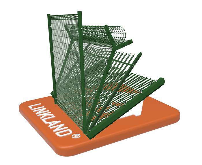 Several different types of wire mesh fences.